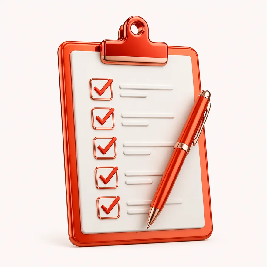 Clipboard checklist — NightWin Casino