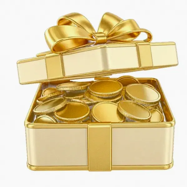 Gift box with coins — NightWin Casino