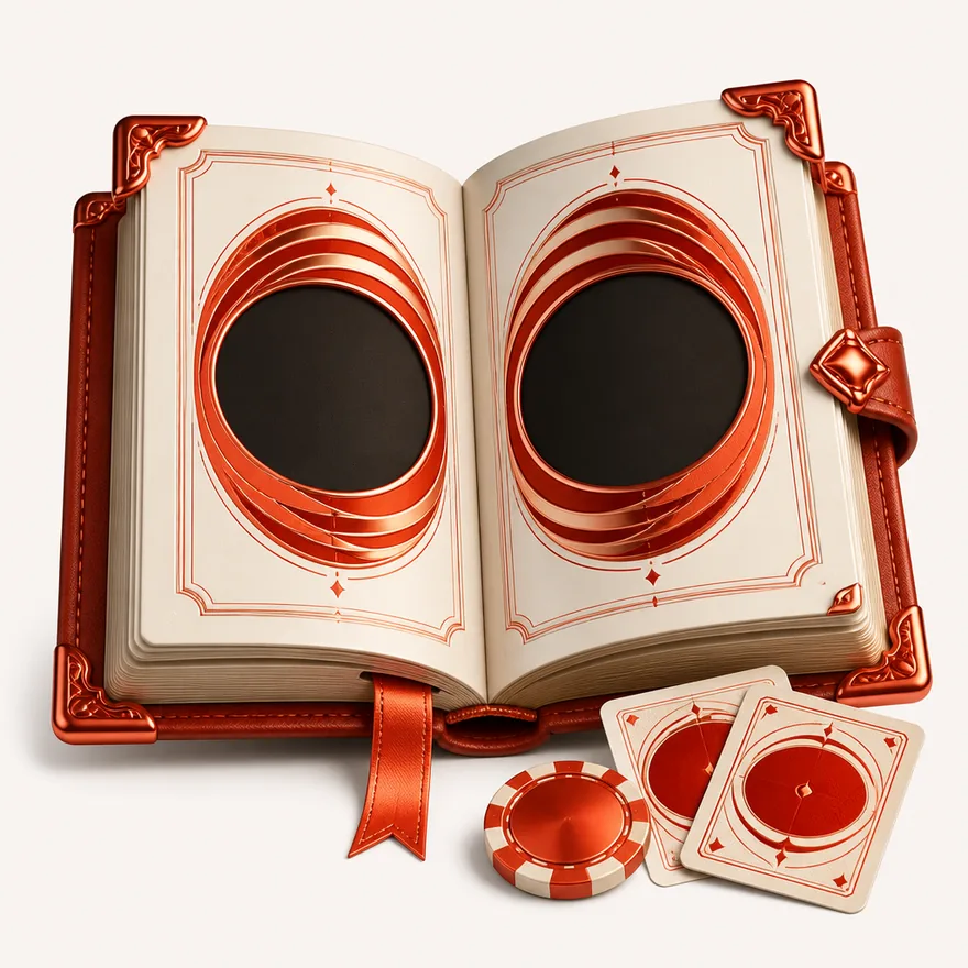 Open rulebook with cards — NightWin Casino