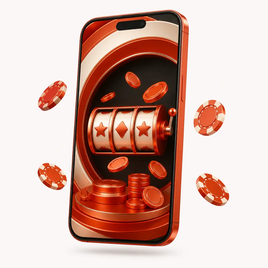 Smartphone with glowing screen — NightWin Casino